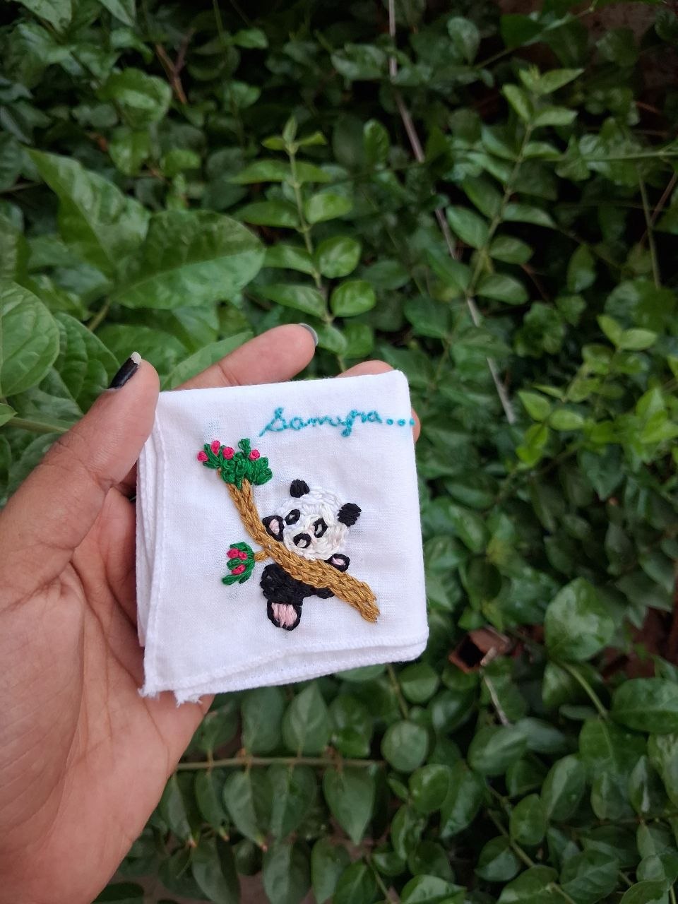 Stitched with enough dark circles to make a raccoon jealous. 🐼🧵